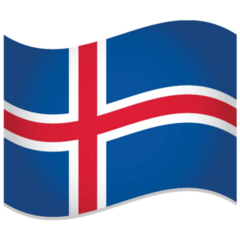 Iceland Flag Waving Sticker