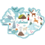 Iceland Icon Map Sticker