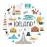 Iceland Symbols Sticker
