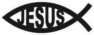 Ichthus Fish Jesus Sticker