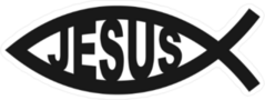 Ichthus Fish Jesus Sticker