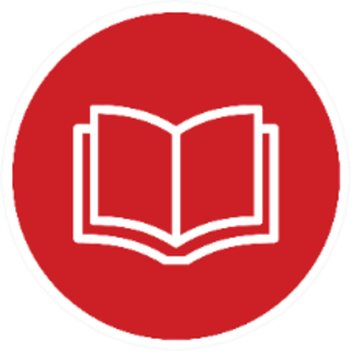 Icon Flat Red Bible Book Sticker