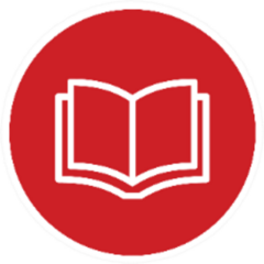 Icon Flat Red Bible Book Sticker
