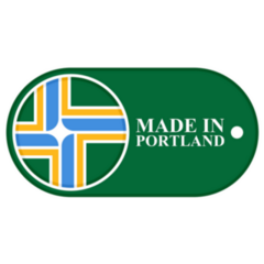 Icon Made In Portland Oregon Sticker