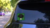 Icon Newfoundland Sticker on a Rear Car Window (New) example
