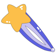 Icon Of A Cute Hair Clip 2000s Sticker