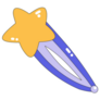 Icon Of A Cute Hair Clip 2000s Sticker