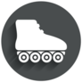 Icon Roller Skates Sticker