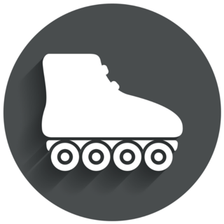 Icon Roller Skates Sticker