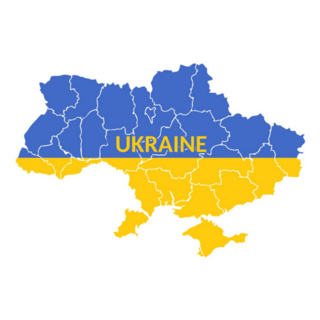 Icon Ukraine Map Illustration Sticker