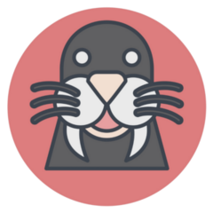 Icon Walrus Sticker