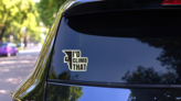 Id Climb That Rock Climbing Sticker on a Rear Car Window (New) example