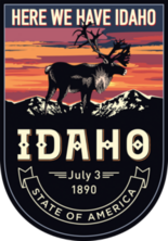 Idaho Banner Sticker