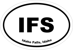 Idaho Falls, Idaho Oval Stickers