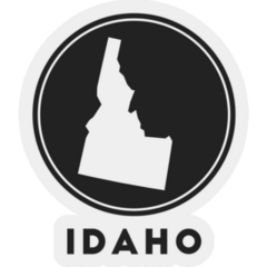 Idaho Icon Lettering Sticker