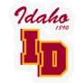 Idaho Inscription Founded 1890 Sticker