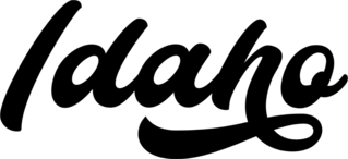 Idaho Modern Calligraphy Script Sticker