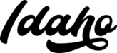 Idaho Modern Calligraphy Script Sticker