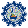 Idaho Round Grunge Stamp Sticker
