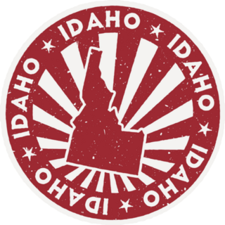 Idaho Stamp Travel Sticker