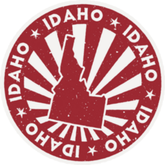 Idaho Stamp Travel Sticker