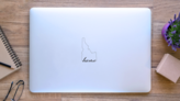 Idaho State Map Home Lettering Sticker on a Laptop (New) example