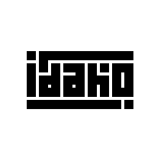 Idaho Typography Logo Sticker