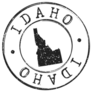 Idaho Usa Map Silhouette Postal Sticker