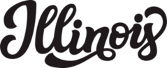 Illinois Calligraphy Sticker