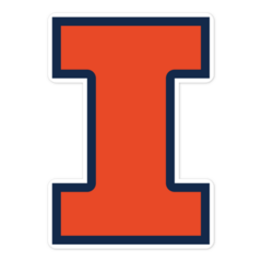 Illinois Fighting Illini NCAA Logo Sticker