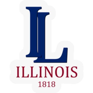 Illinois Inscription And Founded 1818 Sticker