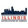 Illinois Skyline Chicago Logo Sticker