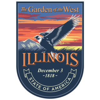 Illinois State Emblem Sticker