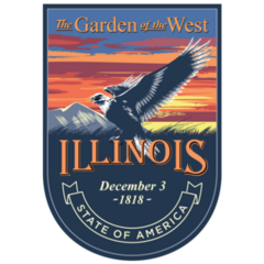 Illinois State Emblem Sticker