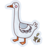Illustrated Goose Sticker