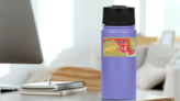 Illustrated Map Of Maryland Sticker on a Water Bottle (New) example