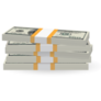 Illustrated Stack of Banknotes