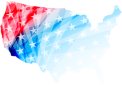 Illustration Abstract American Flag For Independence Day 