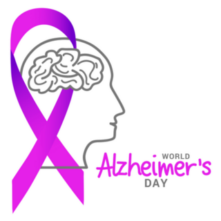 Illustration Banner Of World Alzheimer Day Sticker