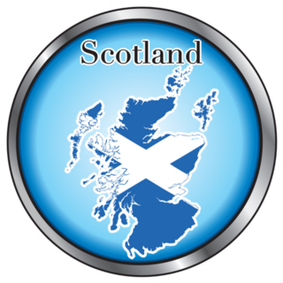 Illustration For Scotland, UK Sticker