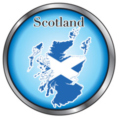 Illustration For Scotland, UK Sticker