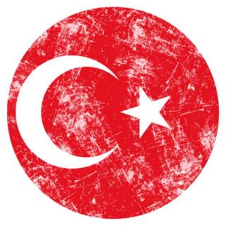 Illustration Grunge Stamp Flag Of Turkey Sticker