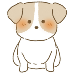 Illustration Jack Russell Sticker