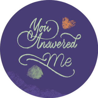 Illustration Of A Bible Lettering Phrase You Answered Me Sticker