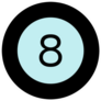 Illustration Of A Billiard Ball Icon Sticker