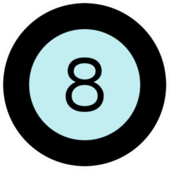 Illustration Of A Billiard Ball Icon Sticker