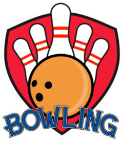 Illustration Of A Bowling Club Logo Sticker