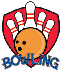 Illustration Of A Bowling Club Logo Sticker