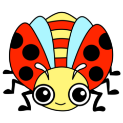Illustration Of A Colorful Ladybug Sticker
