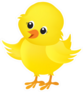 Illustration Of A Cute Little Yellow Easter Chick Sticker